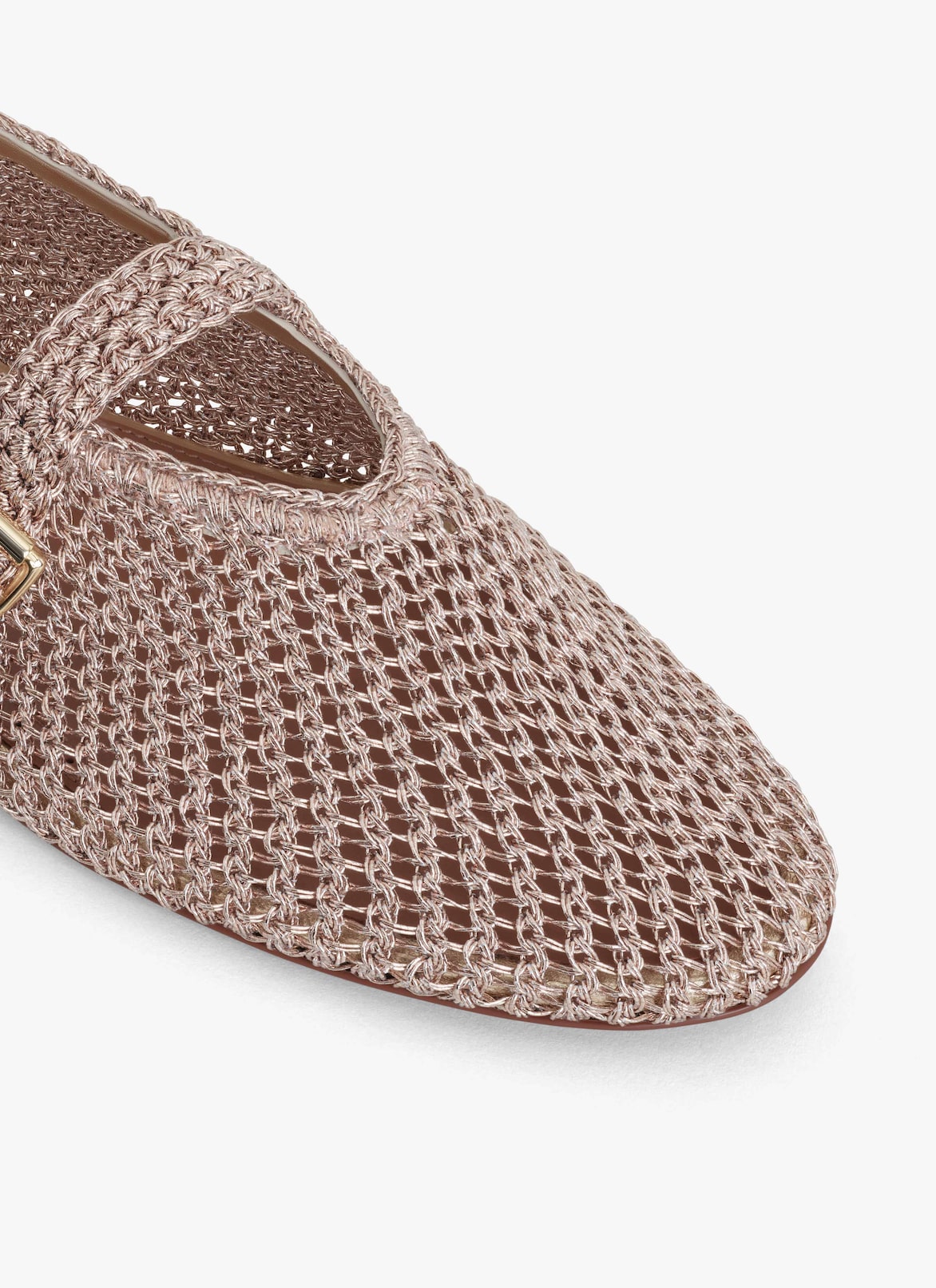 BALLET FLATS IN KNITTED LUREX ALAÏA GOLD BALLET FLATS IN KNITTED LUREX